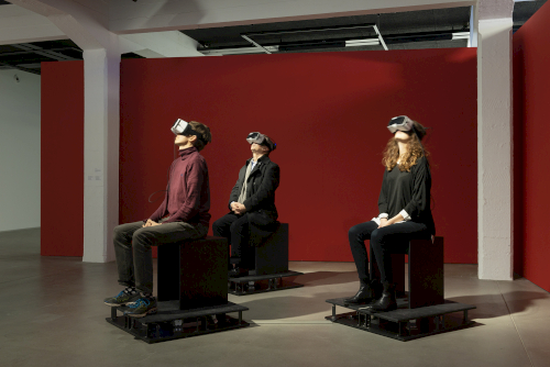 Installation view, Swiss Media Art, HeK, Basel
