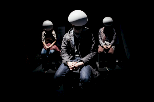 Installation view at Mirage Festival - New edition with masks - photo by Marion Bornaz